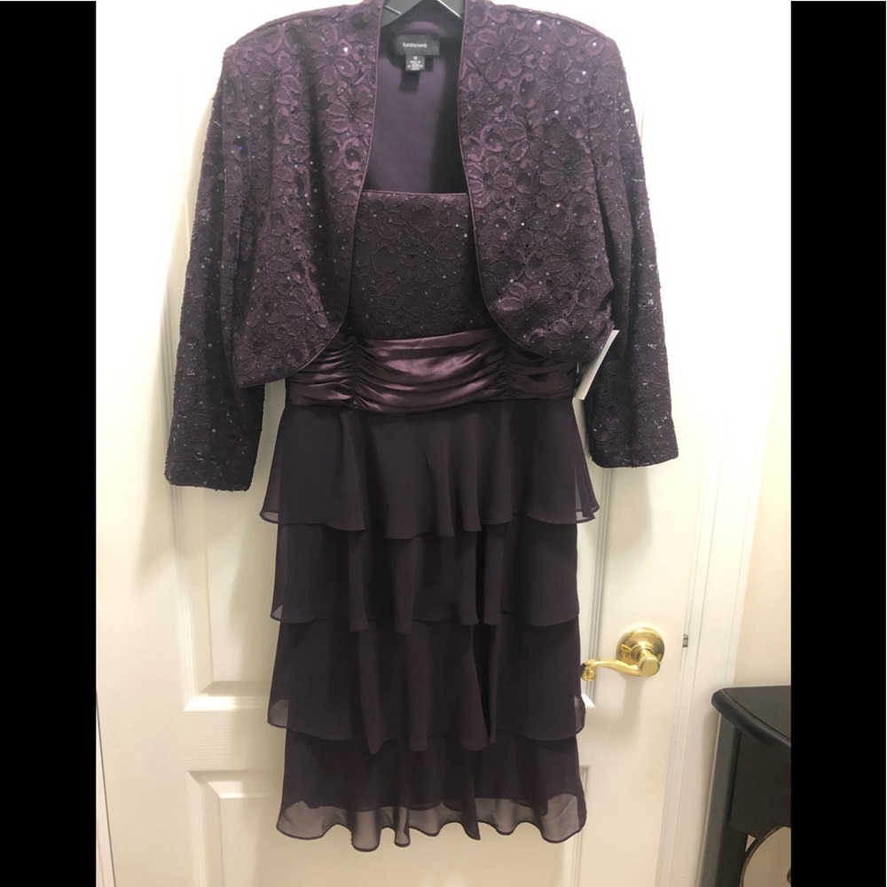Brand new two piece Burgundy dress